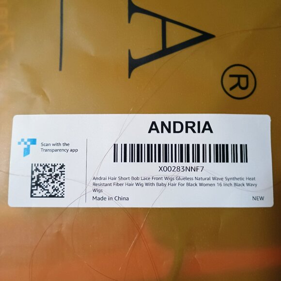 EUC: ANDRIA Hair 16" Black Short Bob Lace Front Wavy Wig - Picture 3 of 6